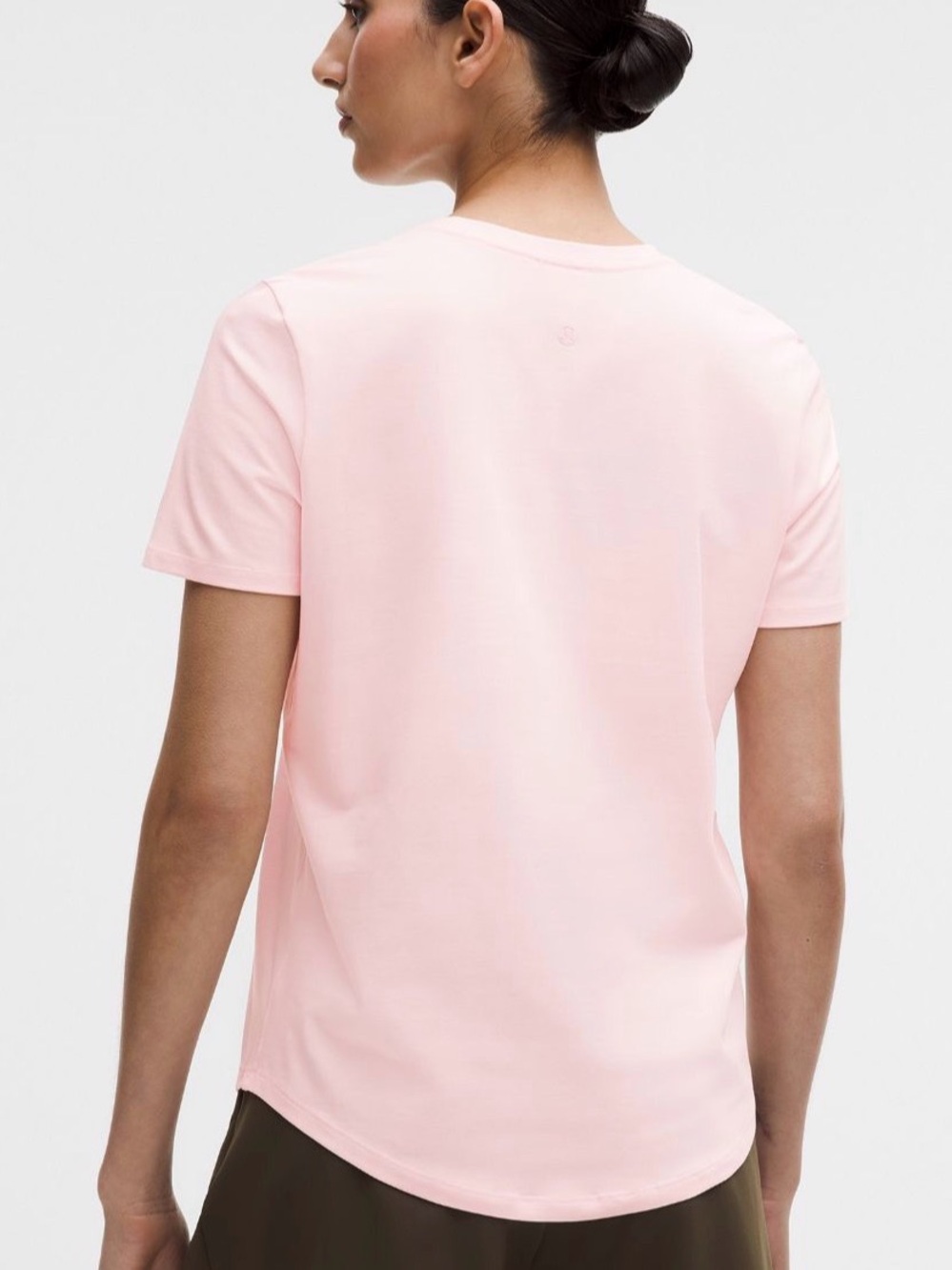 Lululemon Love Crew Short Sleeve Top in Light Pink - Picture 2 of 5